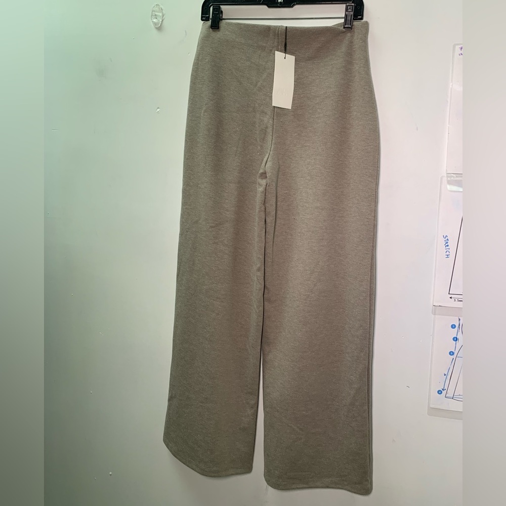 Zara NWT Taupe Wide-Leg High-Waist Pants with Gold Buttons ref 3644/198 office L - Picture 5 of 10